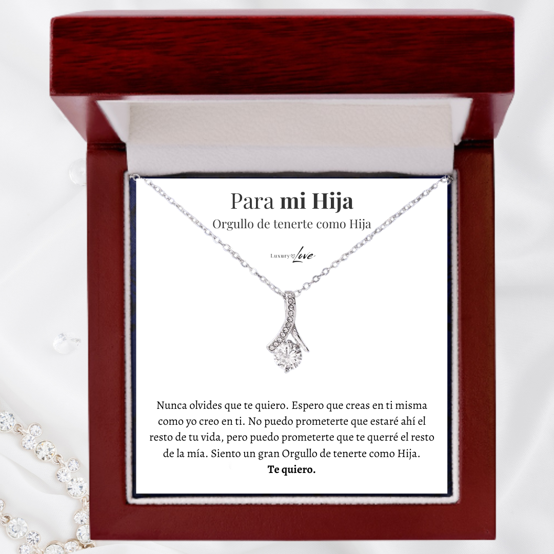 Collar Flor del Alma® para mi Hija (con Nota especial y caja con Luz)