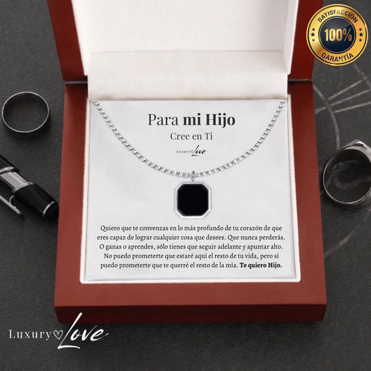 Collar Confianza® para mi Hijo (con carta dedicada y Caja con Luz)