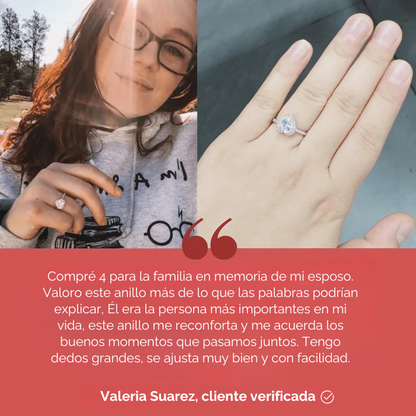 Anillo de urna "Por siempre en mi corazón"