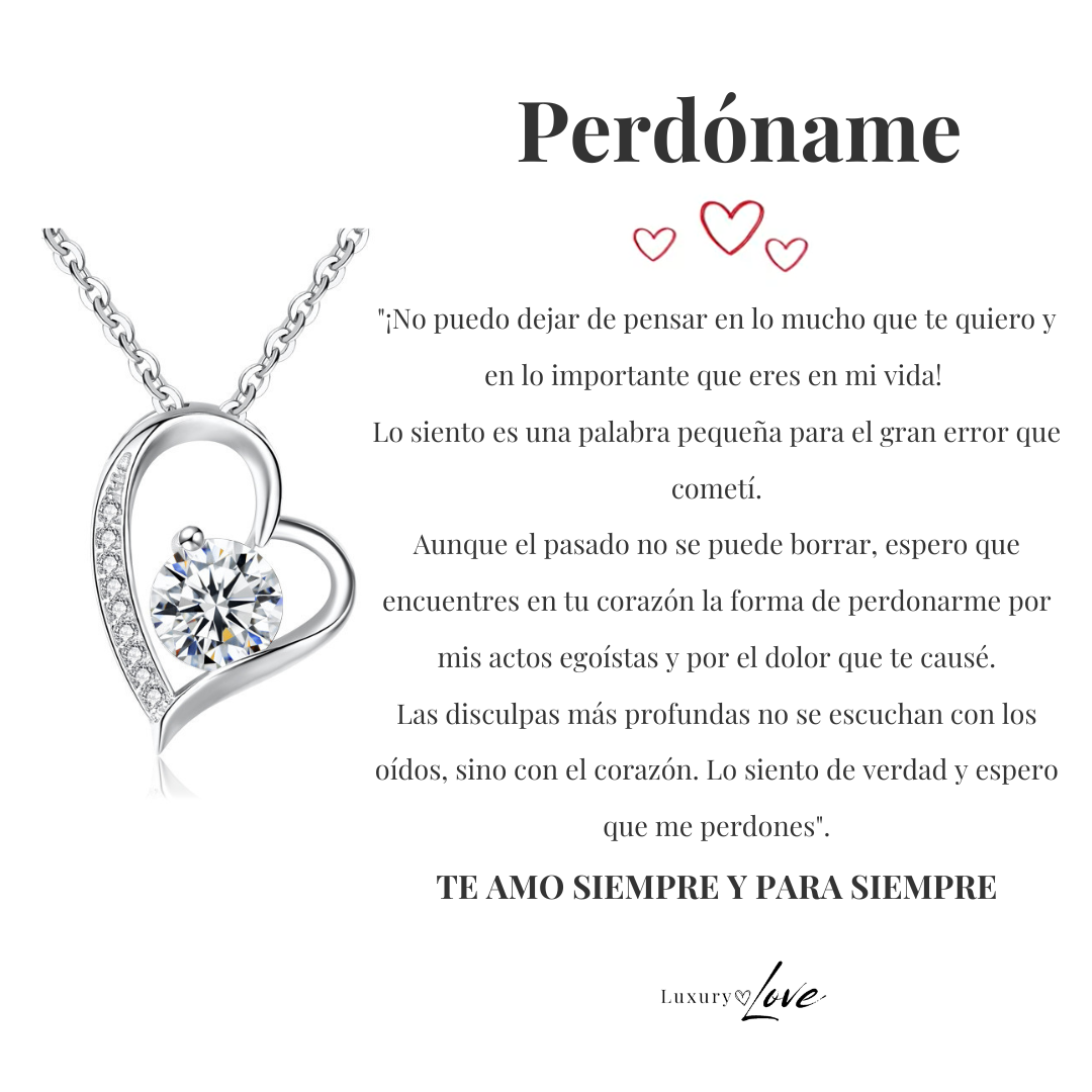 Collar Amor-Eterno™ para mi Amor (con carta especial Perdóname)