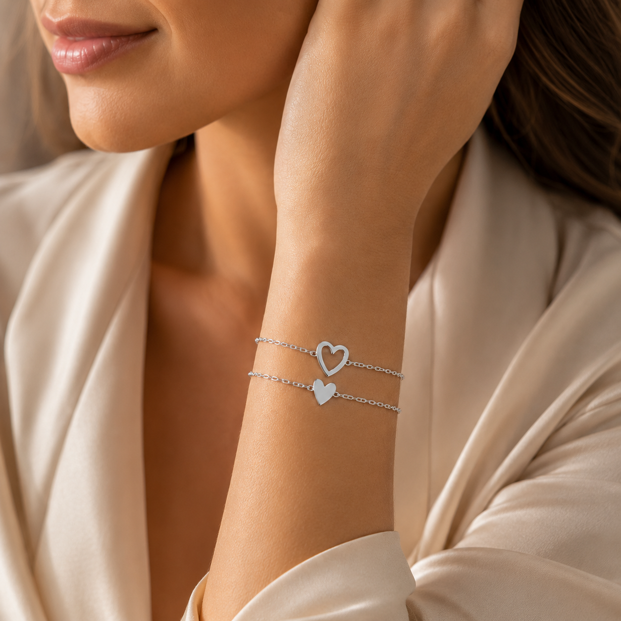 Pulseras Dúo Corazón