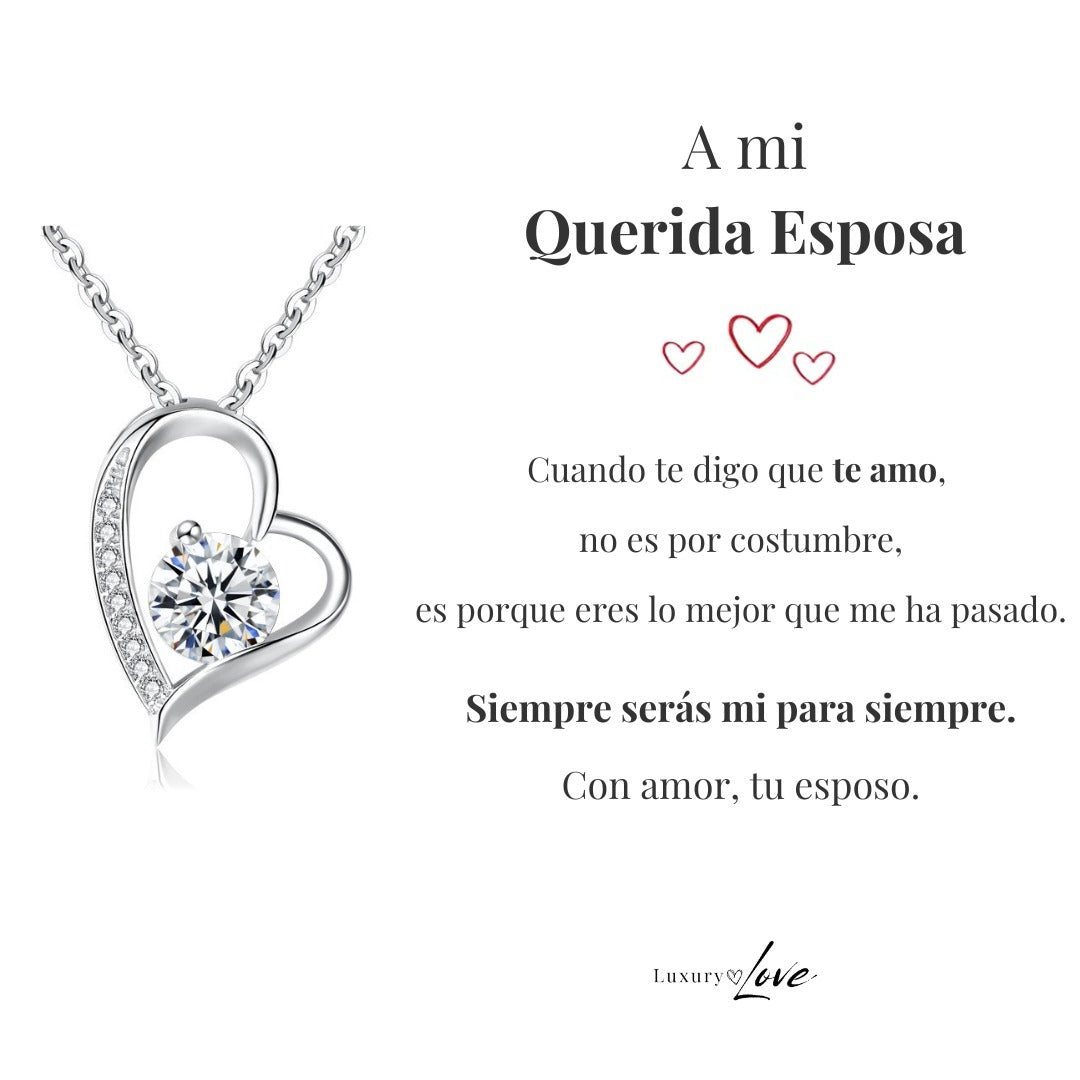 Collar Amor-Eterno™ para mi querida Esposa (con carta especial)
